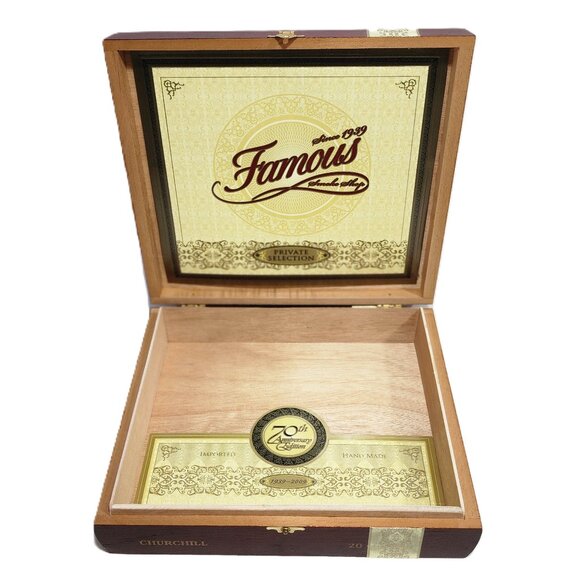 RARE Collectible Famous Private Selection 70th Anniv Edition La Aurora Cigar Box - Picture 4 of 10